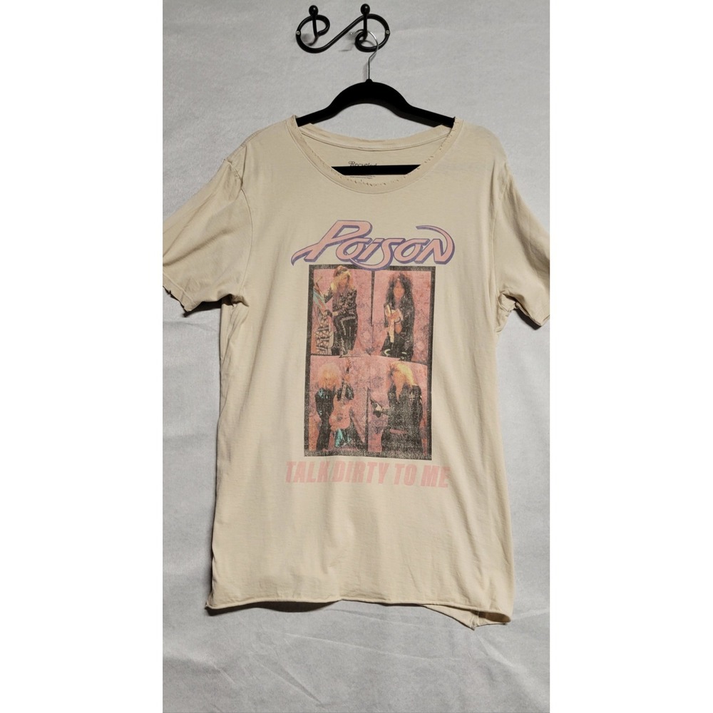 Vintage Look Ss Poison Rock Tshirt Size L